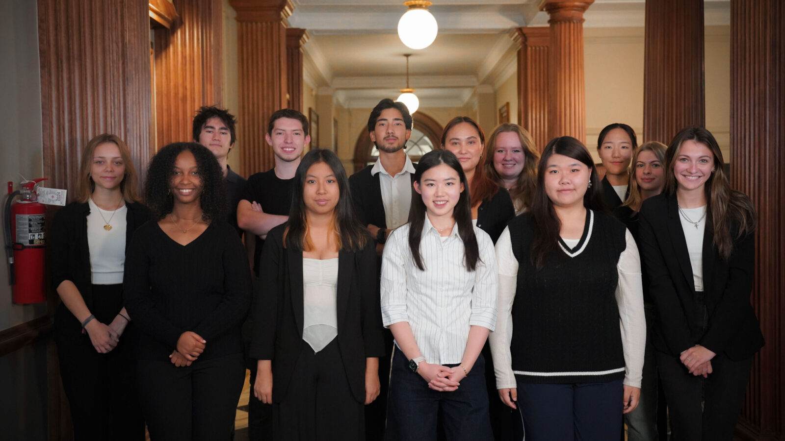 a group of students