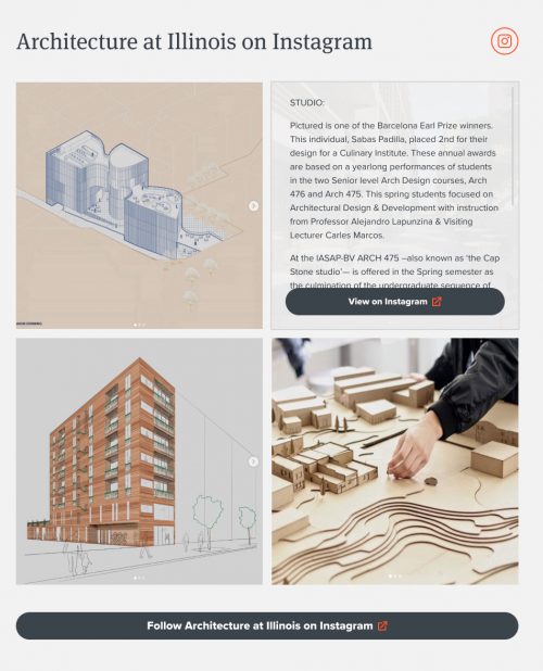Example of an Instagram component.