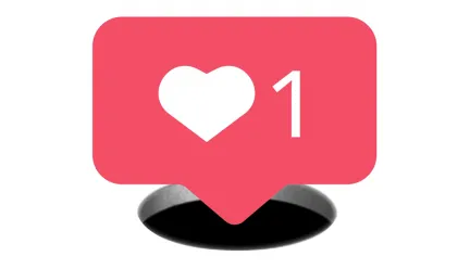 Like social media graphic