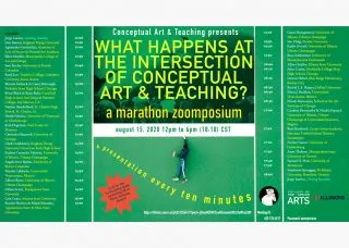 What Happens at the Intersection of Conceptual Art and Teaching? Schedule