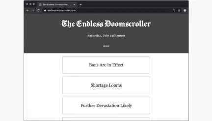 The Endless Doomscroller