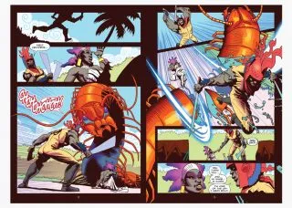 Comic panels by John Jennings