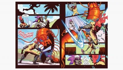 Comic panels by John Jennings