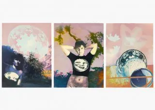 Moon and Dish by Bea Nettles