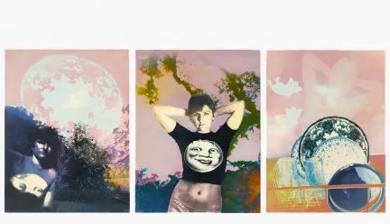 Moon and Dish by Bea Nettles