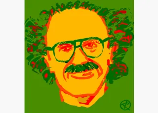 Drawing of Ed Zagorski