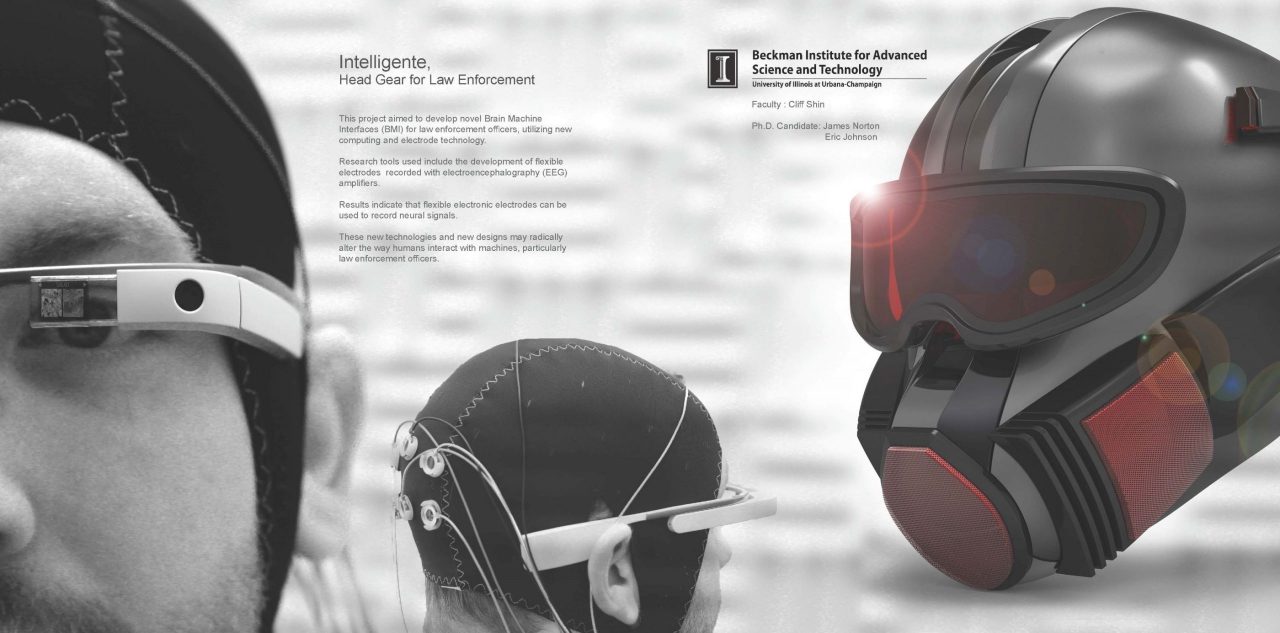 Closeup of Intelligente, Head Gear for Law Enforcement