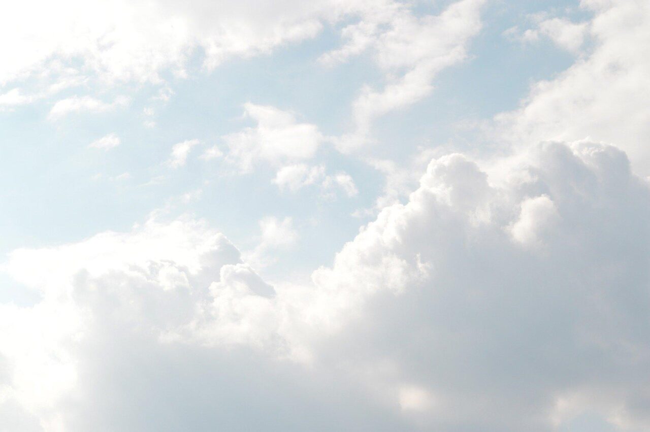 Blue sky with white clouds