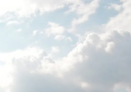 Sunny blue sky with white clouds