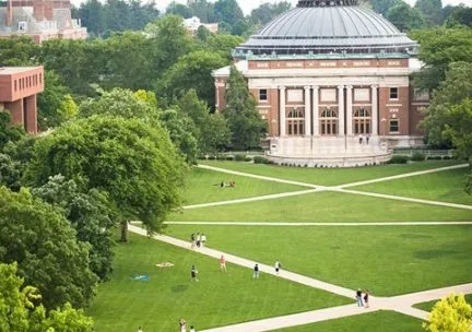 Aerial view of the South Quad
