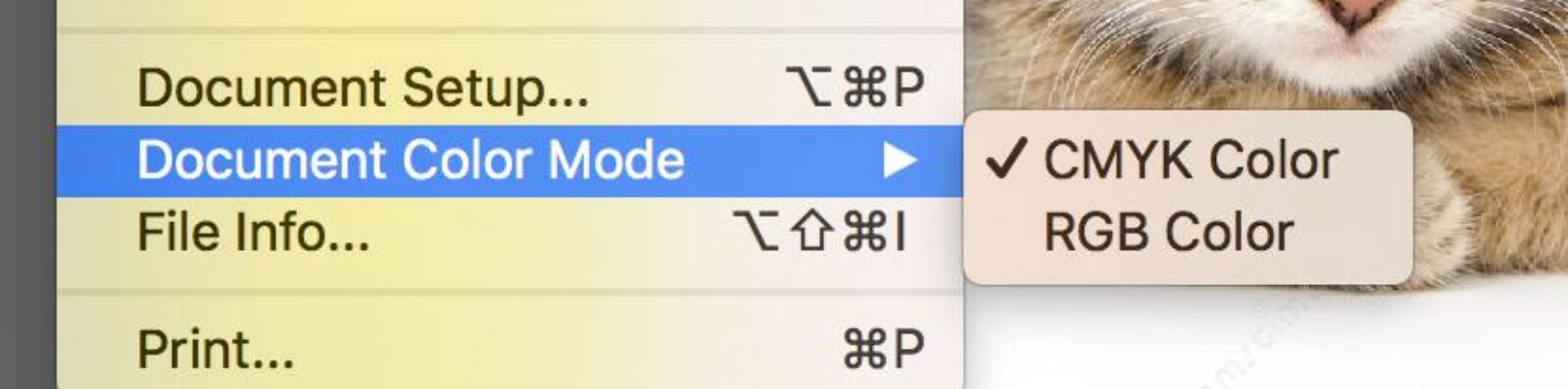 Set Document Color Mode