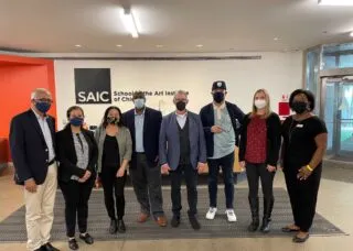 faculty at portfolio review at Chicago