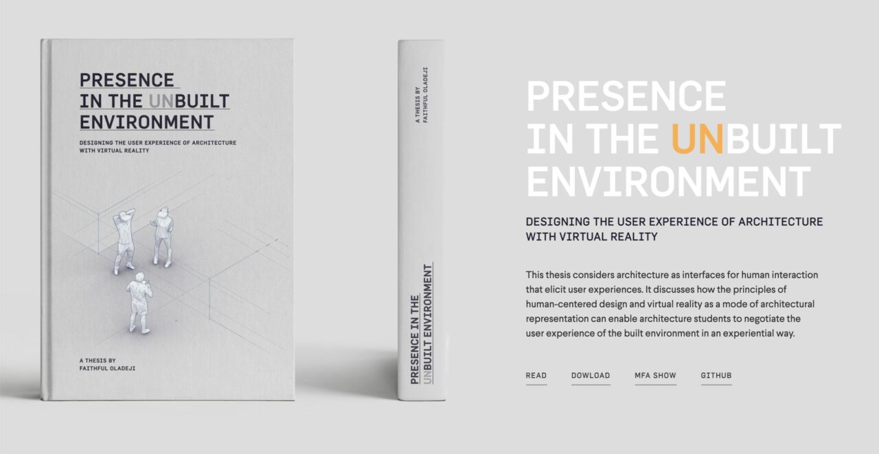 Cover and spine of the designed thesis document