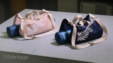 Two yoga mat holder bags