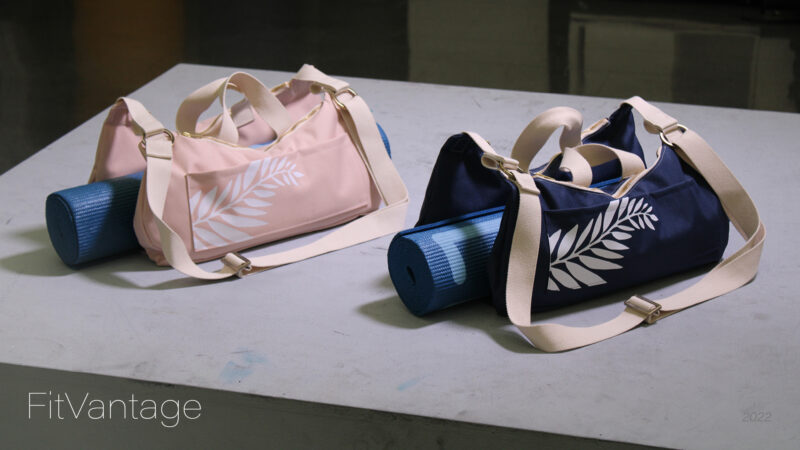 Two yoga mat holder bags