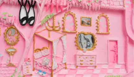Yvette Mayorga's work A detail from BYE BYE BYE (2023)