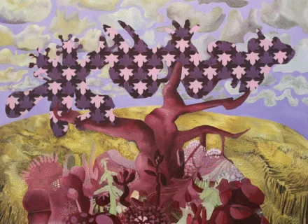 painting of imaginary landscape