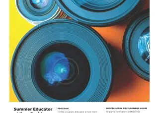 poster with details and QR code to register for the A&amp;D micro-residency