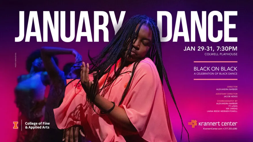 a dancer dressed in pink with her arms up and sways