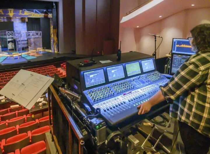 Technical rehearsal in Krannert Center