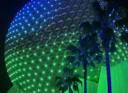 Outside view of Epcot Center