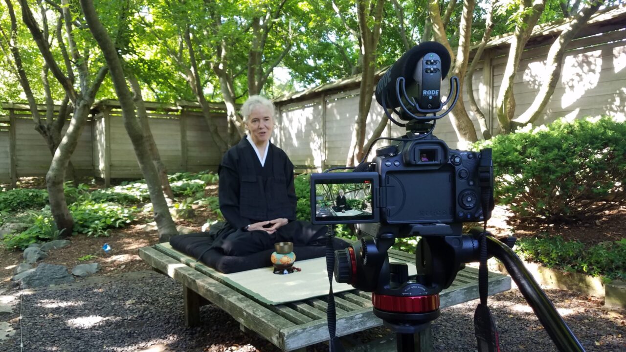 Florence Caplow holds virtual live Zen meditation session via Facebook