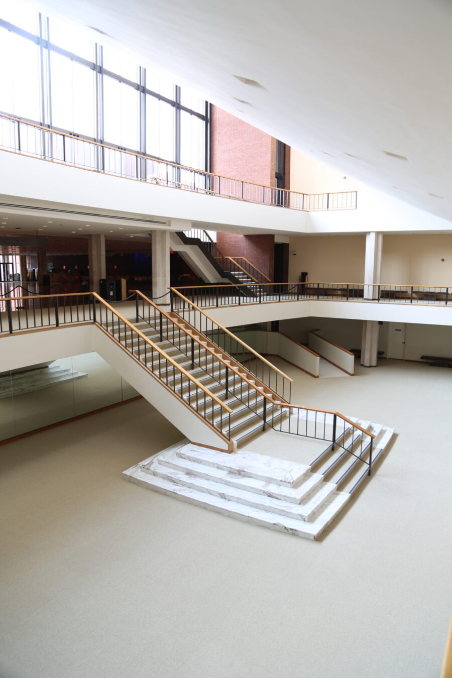 Krannert Center Great Hall staircase.