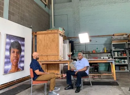 Professor Lou Turner met with faculty across the college who were interested in developing courses. 