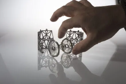 hand with intricate moon chamber