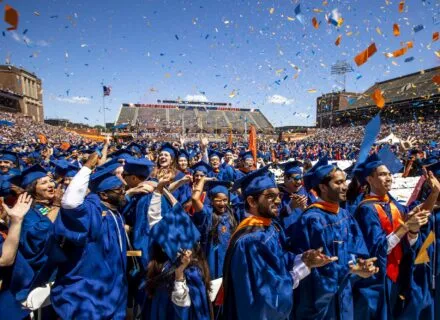 graduates celebrating