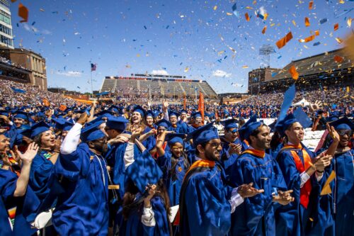 graduates celebrating