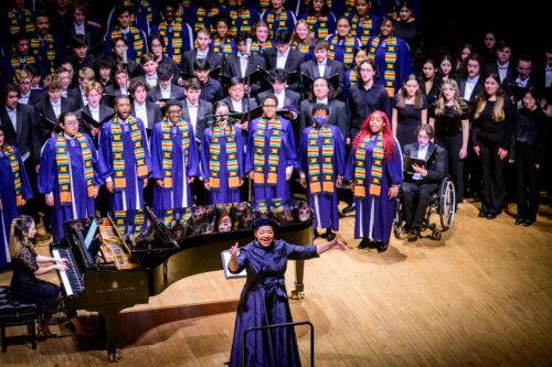 The University of Illinois Black Chorus conducted by Dr. Ollie Watts Davis