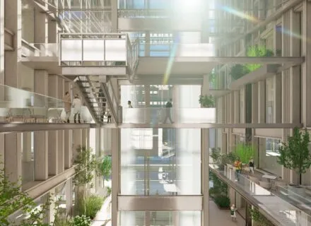 interior building digital rendering