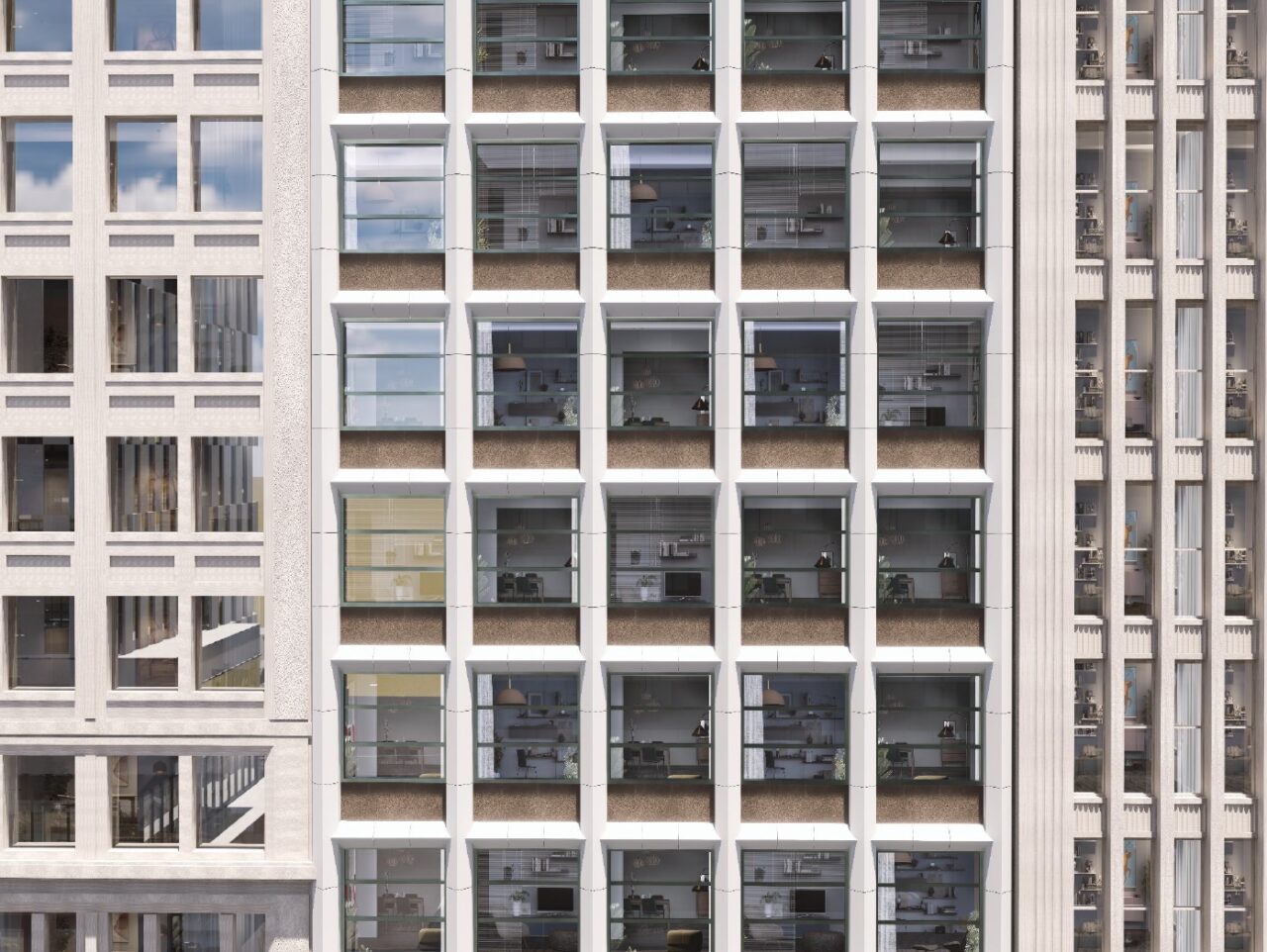 exterior building digital rendering