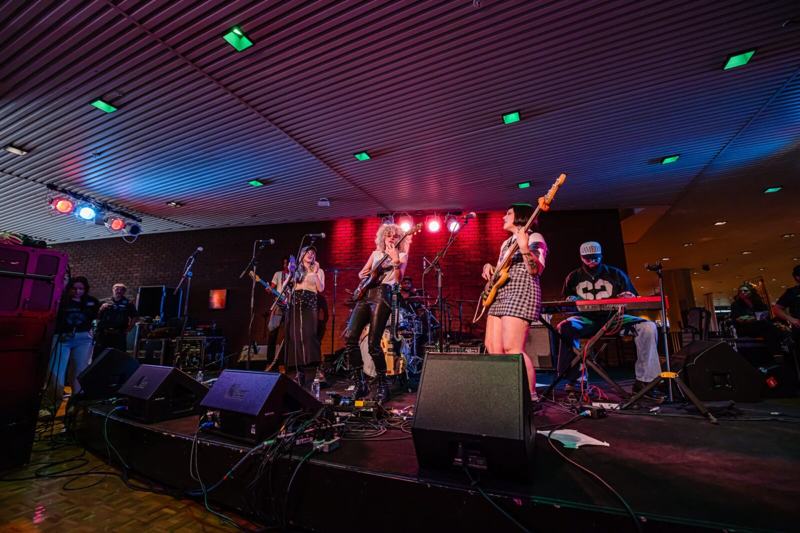 People playing music on stage