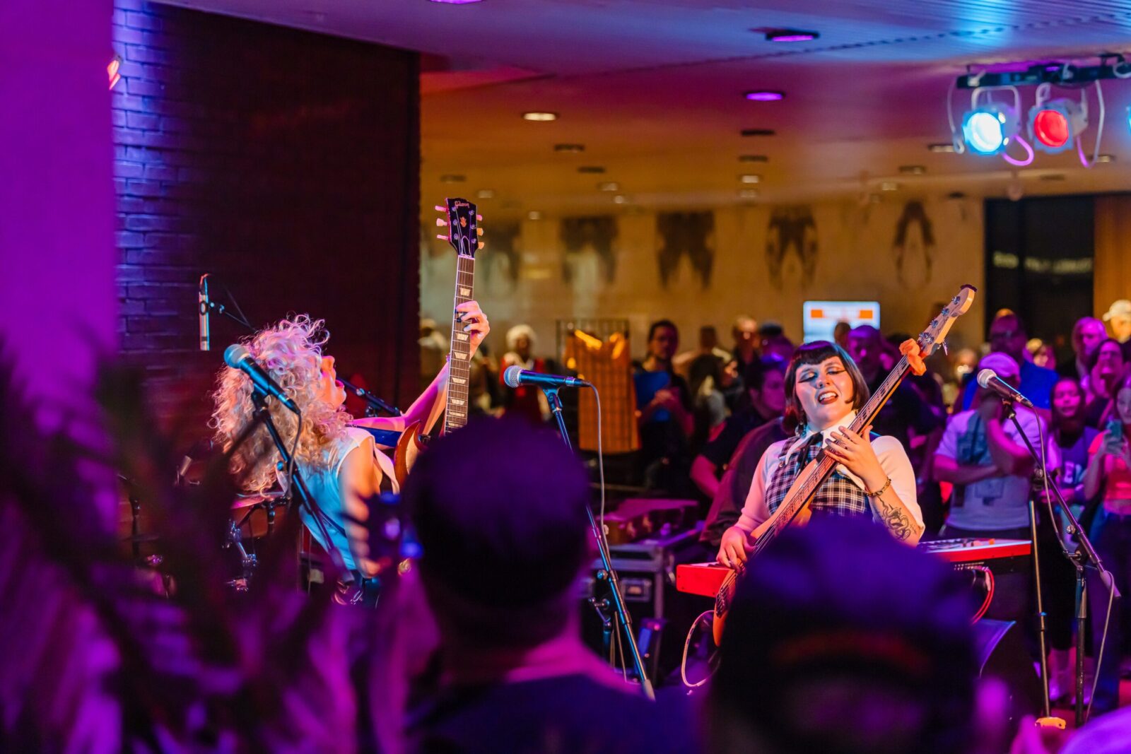 People playing music on stage