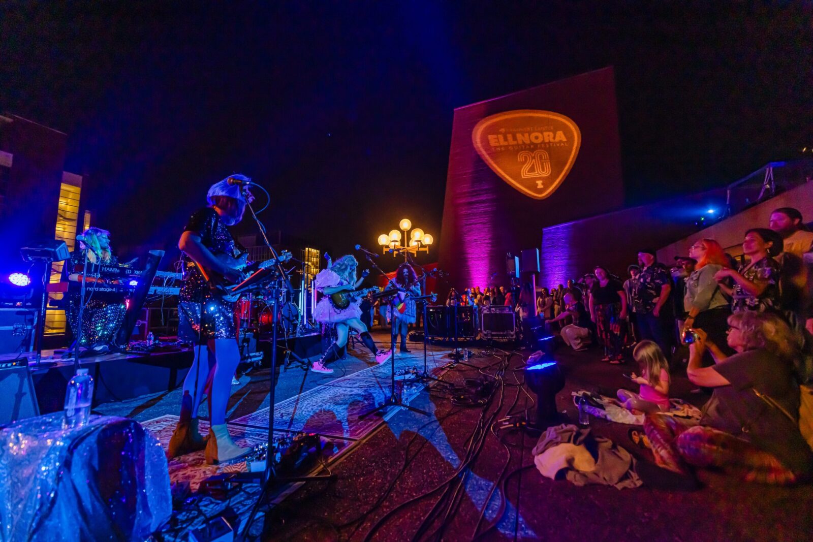 People playing music on stage